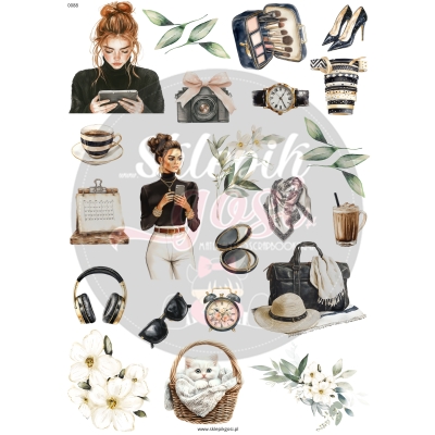 ARKUSZ A4 - NR 0088 - PLANNER GIRL