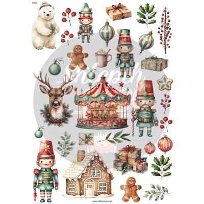 ARKUSZ A4 - NR 0062 - CHRISTMAS 1