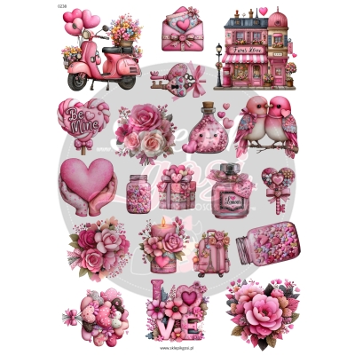 ARKUSZ A4 - NR 0238 - WALENTYNKI 2