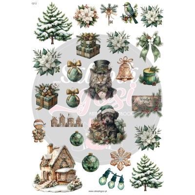 ARKUSZ A4 - NR 0212 - ZIELONE ŚWIĘTA