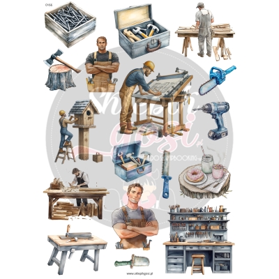 ARKUSZ A4 - NR 0166 - STOLARZ