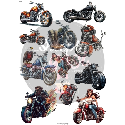 ARKUSZ A4 - NR 0036 - MOTOCYKLE