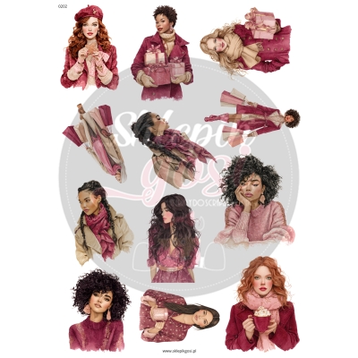 ARKUSZ A4 - NR 0202 - KOBIETKI