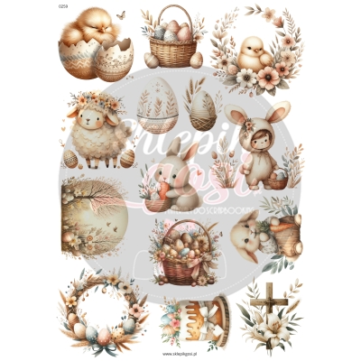 ARKUSZ A4 - NR 0259 - WIELKANOC 14