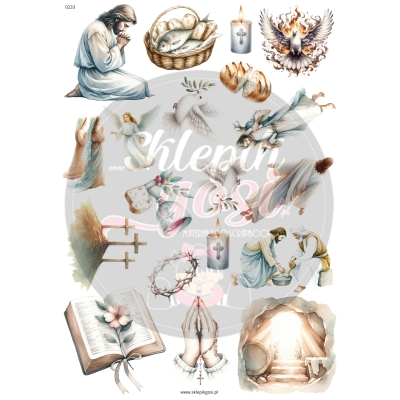 ARKUSZ A4 - NR 0233 - WIELKANOC 8