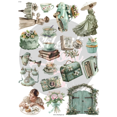 ARKUSZ A4 - NR 0139 - TEA PARTY