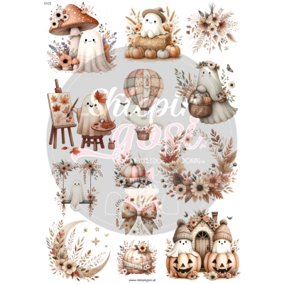 ARKUSZ A4 - NR 0103 - DUCHY BOHO