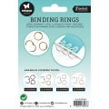 Kółko kółka metalowe spinające do albumu 25mm / 12szt - RINGS