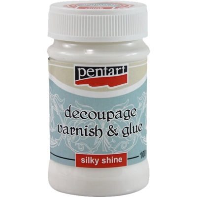 PENTART MATOWY KLEJ + WERNIKS 100ml (silky shine)