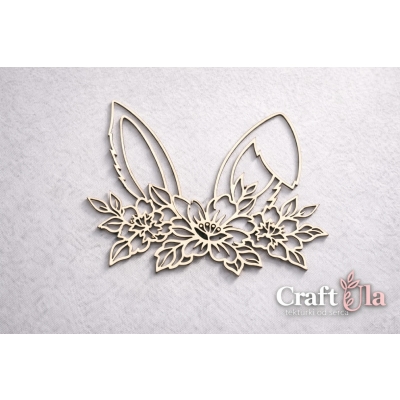 Uszy z kwiatami 2 - Wielkanoc - 2529