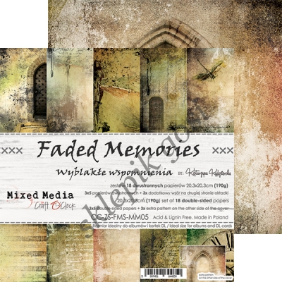 FADED MEMORIES - ZESTAW PAPIERÓW 20,3X20,3CM