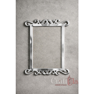 Serwetka ramka - Akryl - srebro - 0132s