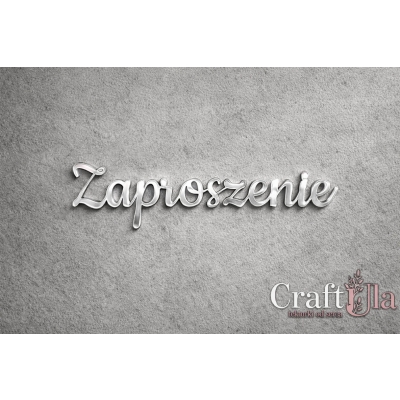Zaproszenie - Akryl - srebro - 133s