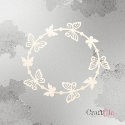 Wiosenna ramka motyle - 2555