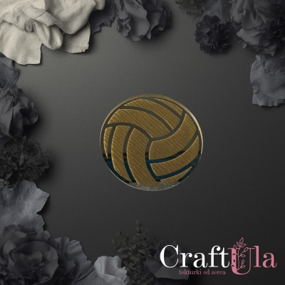 Piłka do siatkówki - Akryl - złoto - 0152