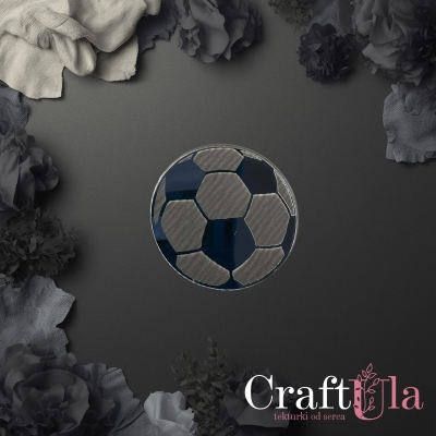 Piłka do piłki nożnej - Akryl - srebro - 0150s