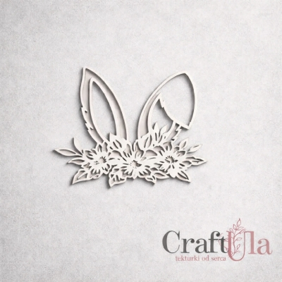 Uszy z kwiatami - Wielkanoc - 2527