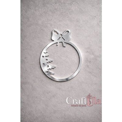 Bombka - Akryl - srebro - 134s