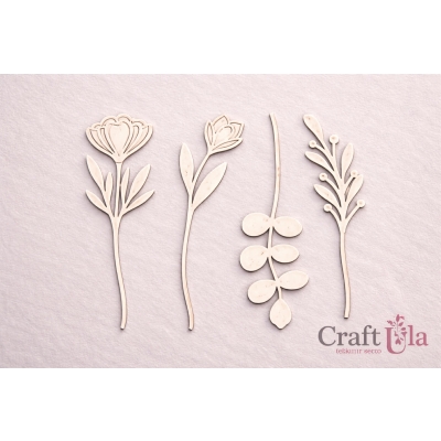 Zestaw gałązki i kwiaty - 2536