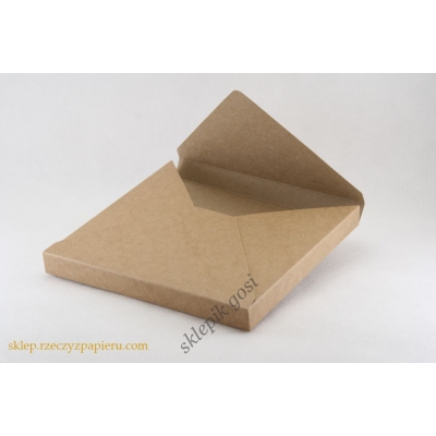 Pudełko/koperta 3D - kraft - 15x15x1,5