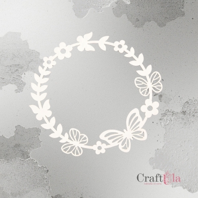 Wiosenna ramka motyle - 2553