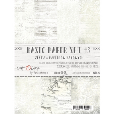 ZESTAW PAPIERÓW BAZOWYCH - 03 - 15,25X20,3 CM