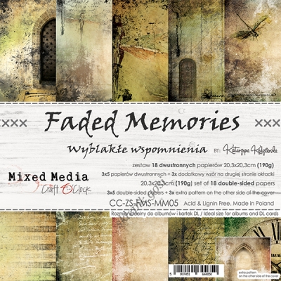 FADED MEMORIES - ZESTAW PAPIERÓW 20,3X20,3CM