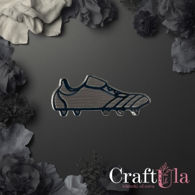 Korki - buty do piłki nożnej - Akryl - srebro - 0151s