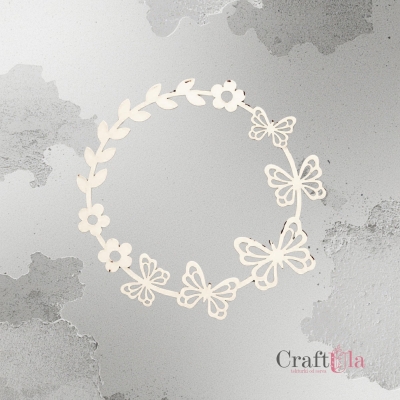 Wiosenna ramka motyle - 2554