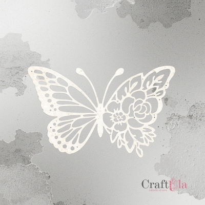 Motyl z kwiatami - 2549