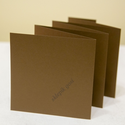 Ciemny Brązowy - baza - kwadrat - Albumowa 15,5 cm x 100 cm pobigowana co 15,5 cm