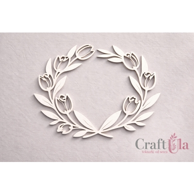 Wiosenna ramka tulipany - 2534