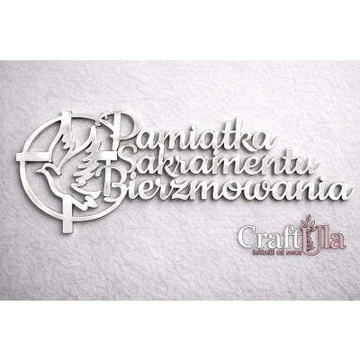 Pamiątka Sakramentu Bierzmowania - Akryl - srebro - 137s