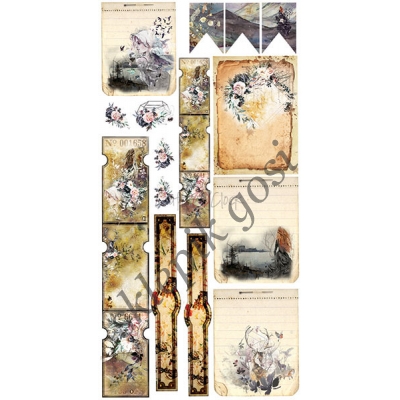 A TWINKLE OF SUNRISE - JUNK JOURNAL SET - ZESTAW DODATKÓW