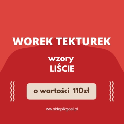 WOREK TEKTUREK LIŚCIE GAŁĄZKI